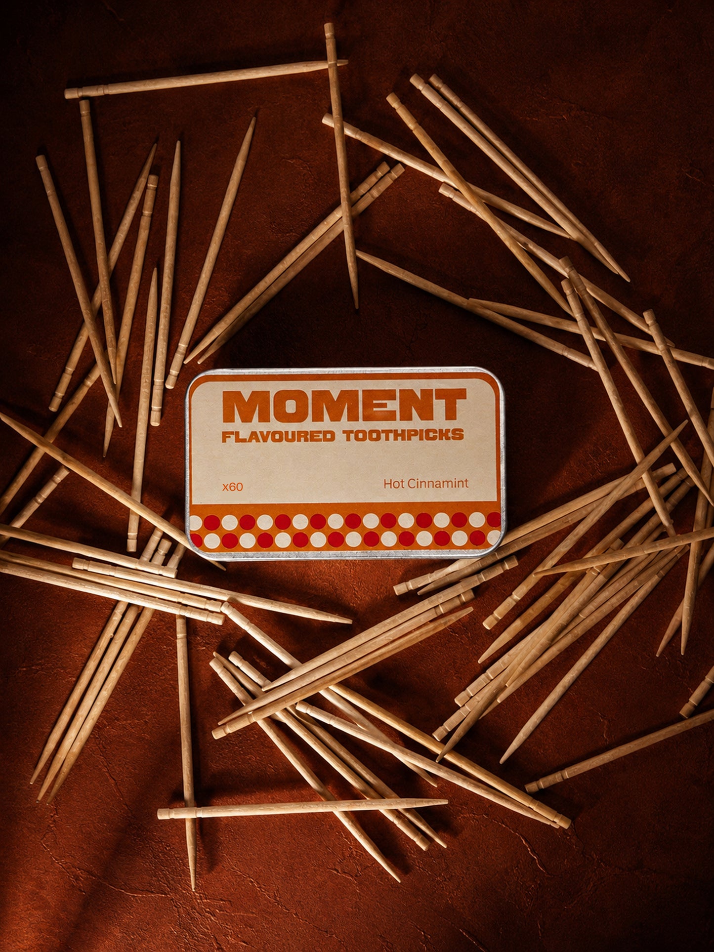 Moment Hot Cinnamint Flavoured Toothpicks – Pack of 3 Tins (180 Picks)