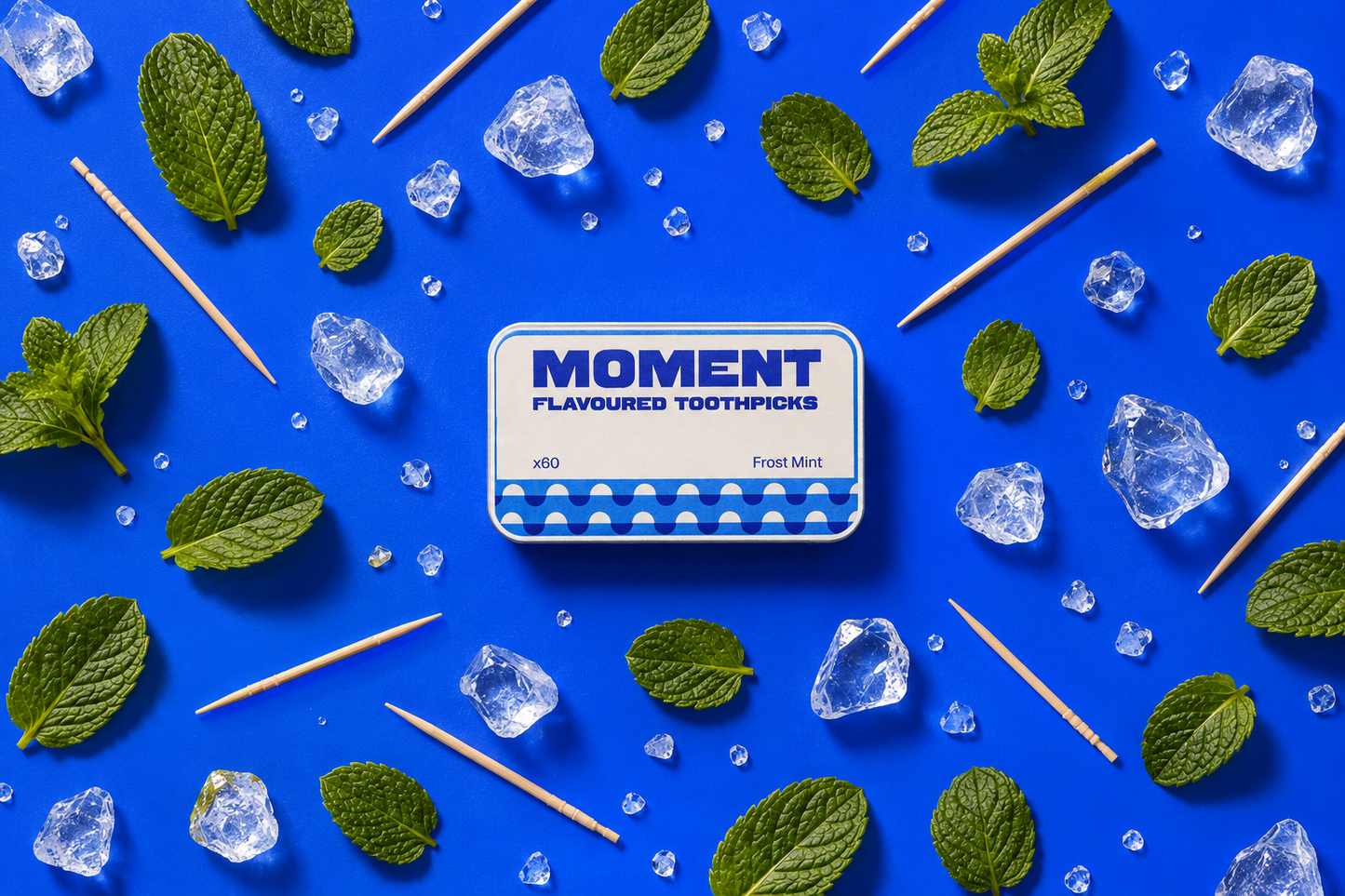 Moment Frost Mint Flavoured Toothpicks – Pack of 3 Tins (180 Picks)
